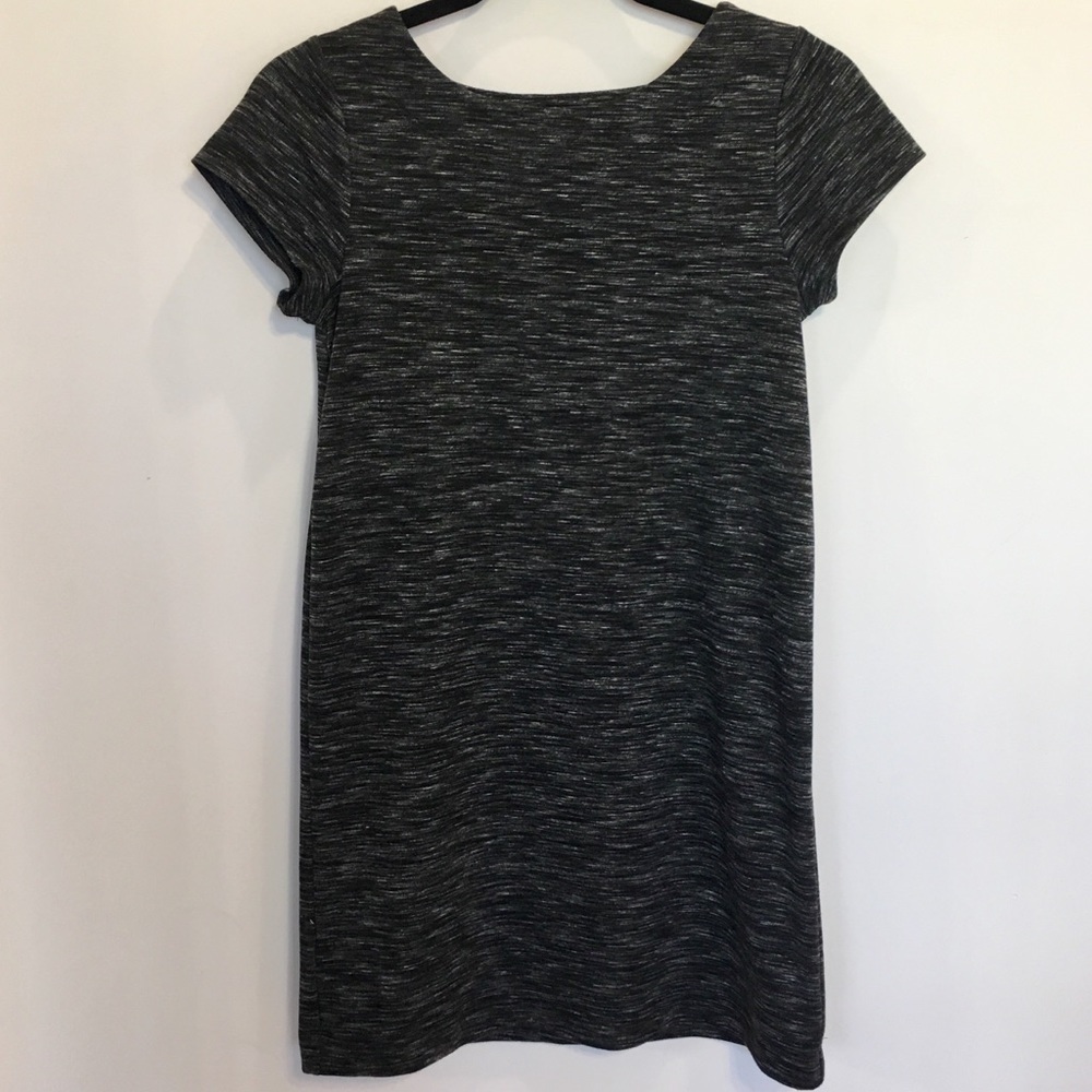 LOFT Petite Business Dress Dark Marled Grey